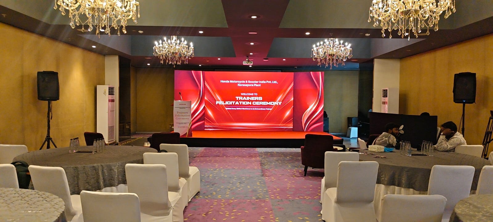 LED wall on rent in Bangalore for corporate event