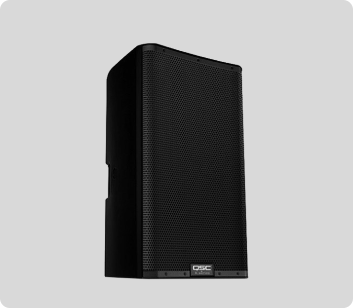 QSC K12.2 PA system on rent in Bangalore — Shriram Visuals